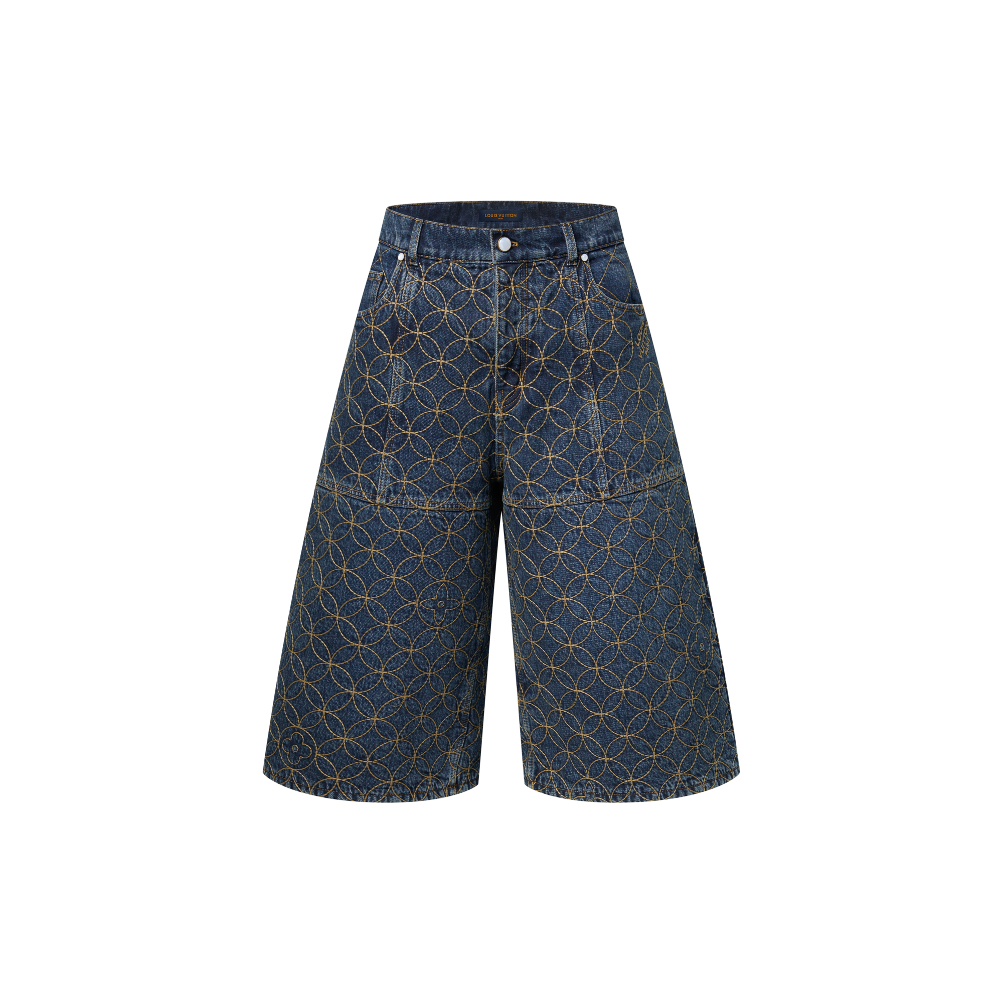 Embroidered Workwear Shorts  in Men
