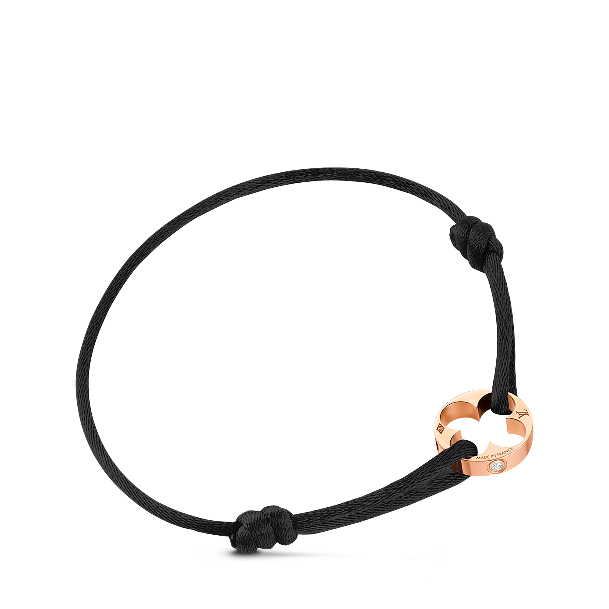 Empreinte Cord Bracelet, Pink Gold and Diamonds  in Jewellery