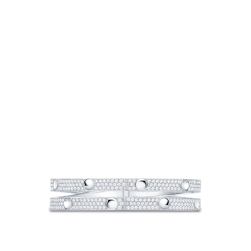 Empreinte Double Bangle, White Gold and Diamonds in Jewellery's Categories Bracelets collections by Louis Vuitton (Product zoom)