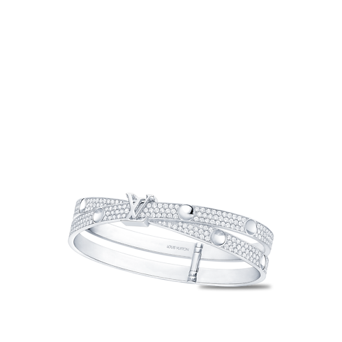 Empreinte Double Bangle, White Gold and Diamonds in Jewellery's Categories Bracelets collections by Louis Vuitton (Product zoom)