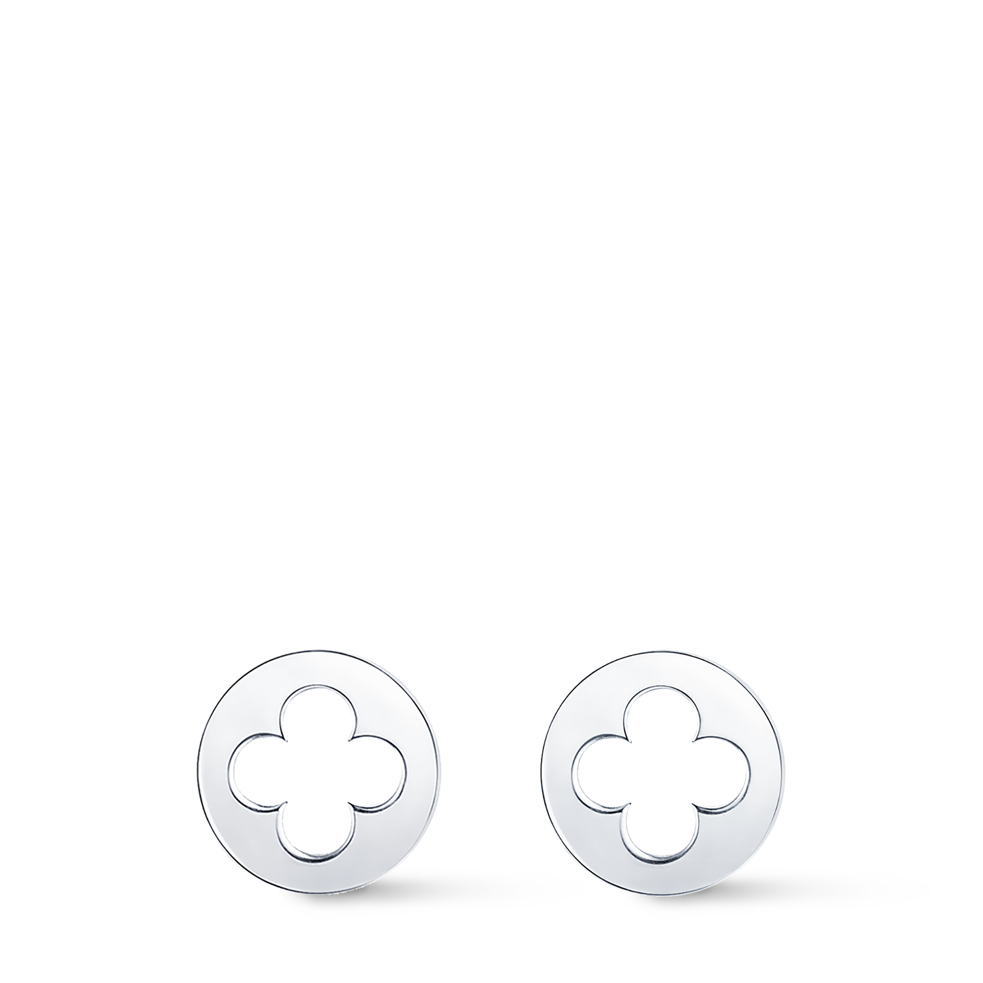 Empreinte Ear Studs, White Gold  in Jewellery