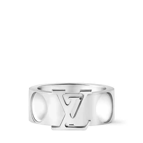 Empreinte Large Ring, White Gold in Jewellery's Categories All Fine Jewellery collections by Louis Vuitton (Product zoom)