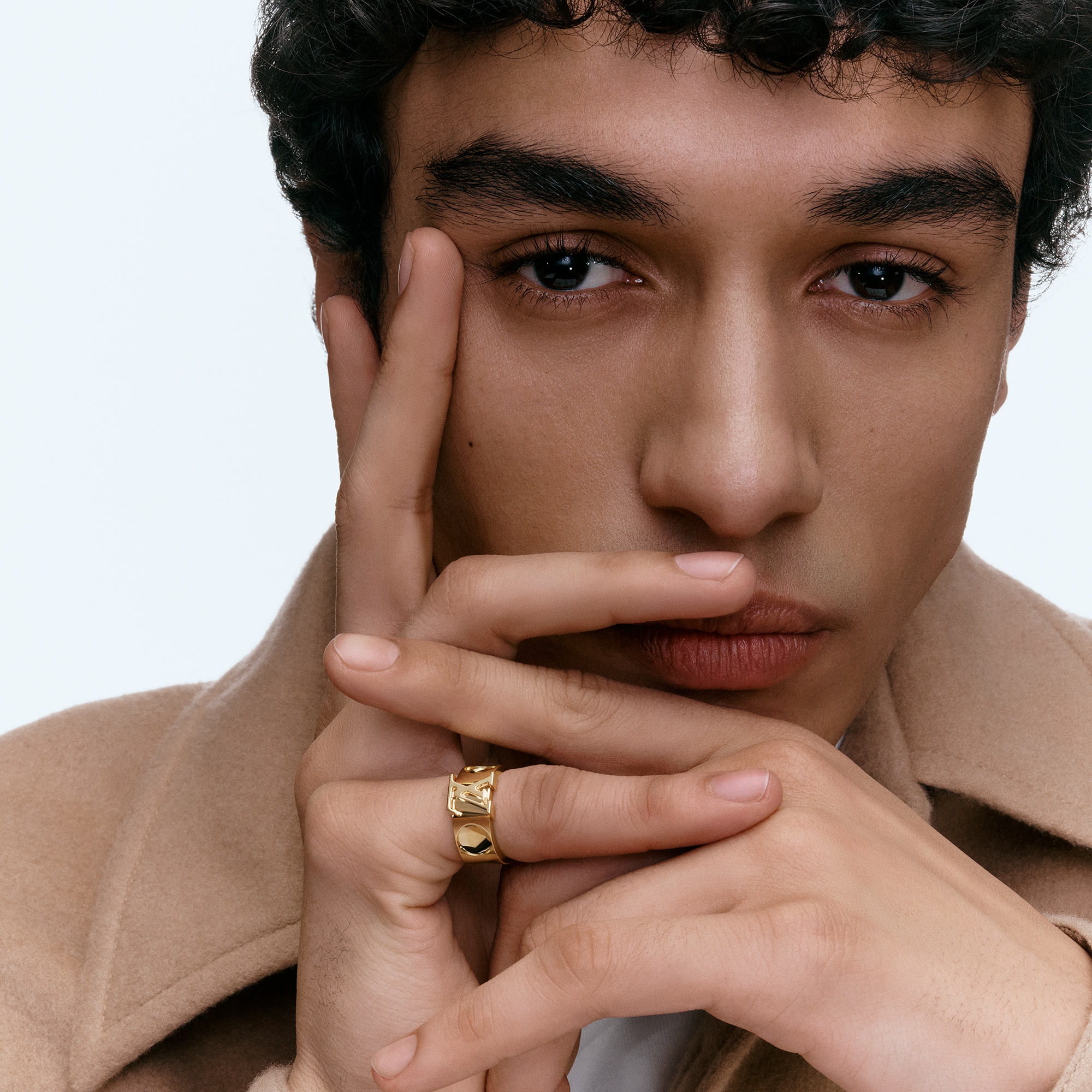 Empreinte Large Ring, Yellow Gold  in Jewellery