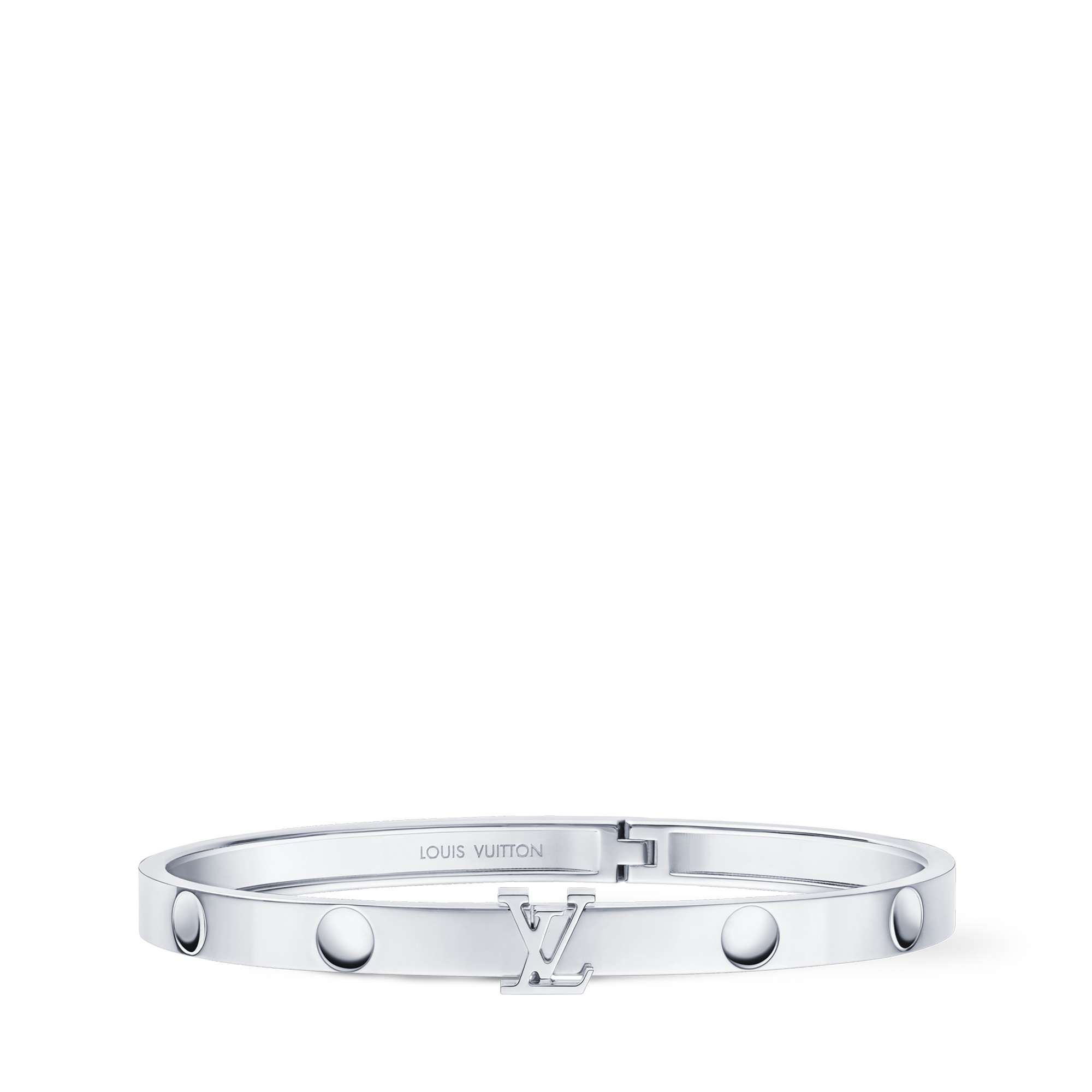 Empreinte Medium Bangle, White Gold  in Les Extraordinaires