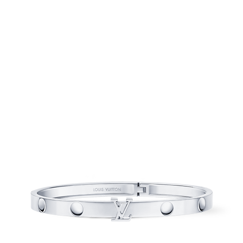 Empreinte Medium Bangle, White Gold in Les Extraordinaires's Jewelry Bracelets collections by Louis Vuitton (Product zoom)