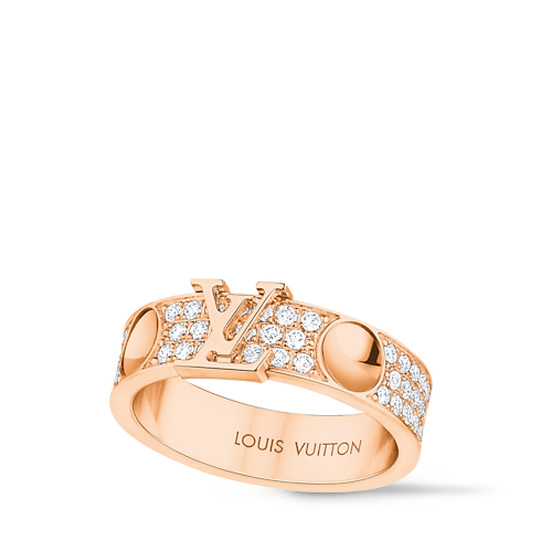Empreinte Medium Ring, Pink Gold and Diamonds in Jewellery's Categories Rings collections by Louis Vuitton (Product zoom)