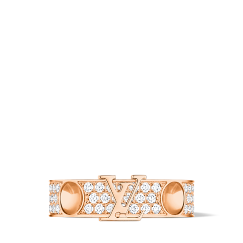 Empreinte Medium Ring, Pink Gold and Diamonds in Jewellery's Categories Rings collections by Louis Vuitton (Product zoom)
