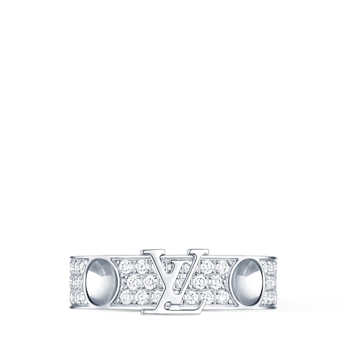 Empreinte Medium Ring, White Gold and Diamonds in Jewellery's Categories Rings collections by Louis Vuitton (Product zoom)