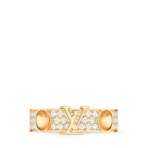Empreinte Medium Ring, Yellow Gold and Diamonds in Jewellery's Categories All Fine Jewellery collections by Louis Vuitton (Product zoom)