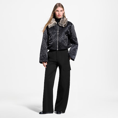 Faux Fur Collar Cropped Padded Jacket in Women's Ready-to-Wear Coats and Jackets collections by Louis Vuitton (Product zoom)