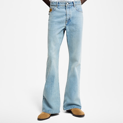 Flared Fit Denim Pants in Men's Ready-to-Wear Denim collections by Louis Vuitton (Product zoom)