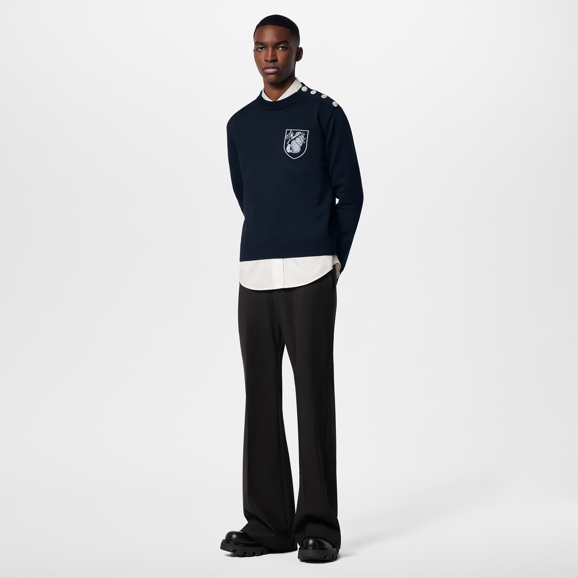 Flared Tailored Wool Pants   in Men