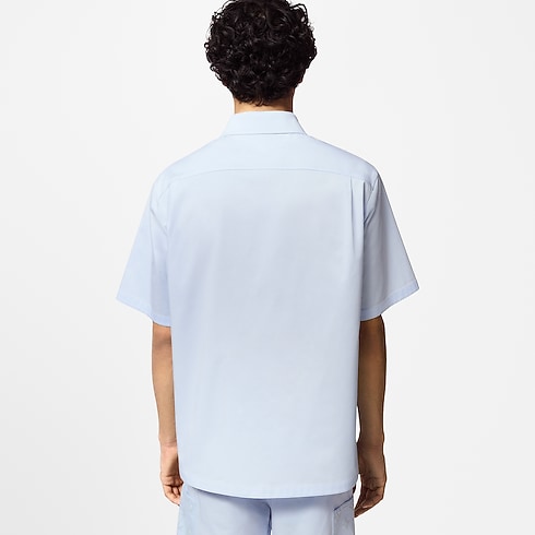 Flocked Short-Sleeved Cotton Shirt in Men's Ready-to-Wear Shirts collections by Louis Vuitton (Product zoom)