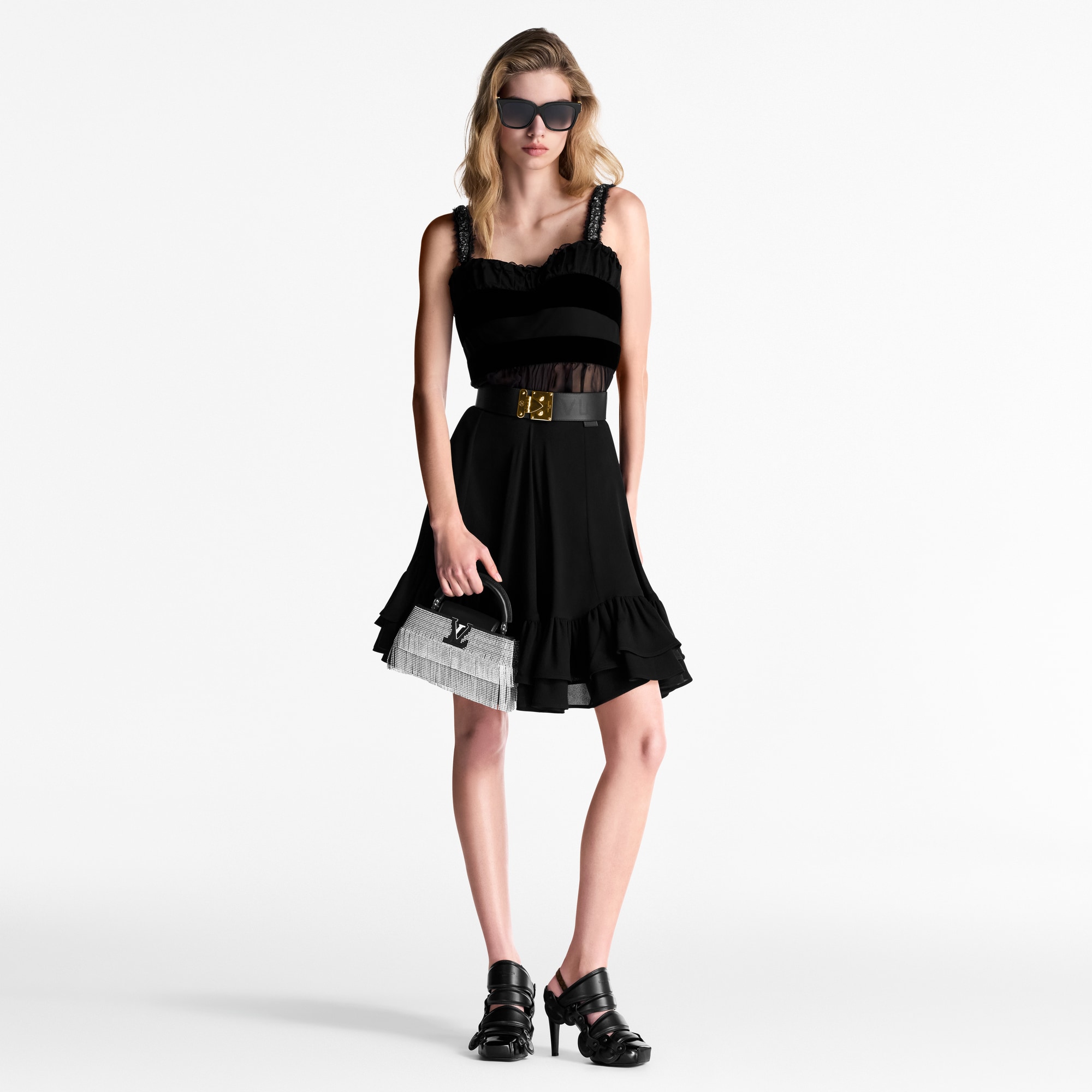 Flounce Hem Skirt   in Women