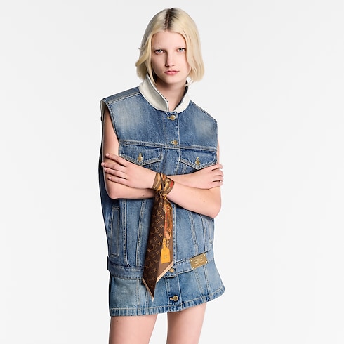 Flower And Straps BB Bandeau . in Women's Accessories Silk Squares and Bandeaus collections by Louis Vuitton (Product zoom)