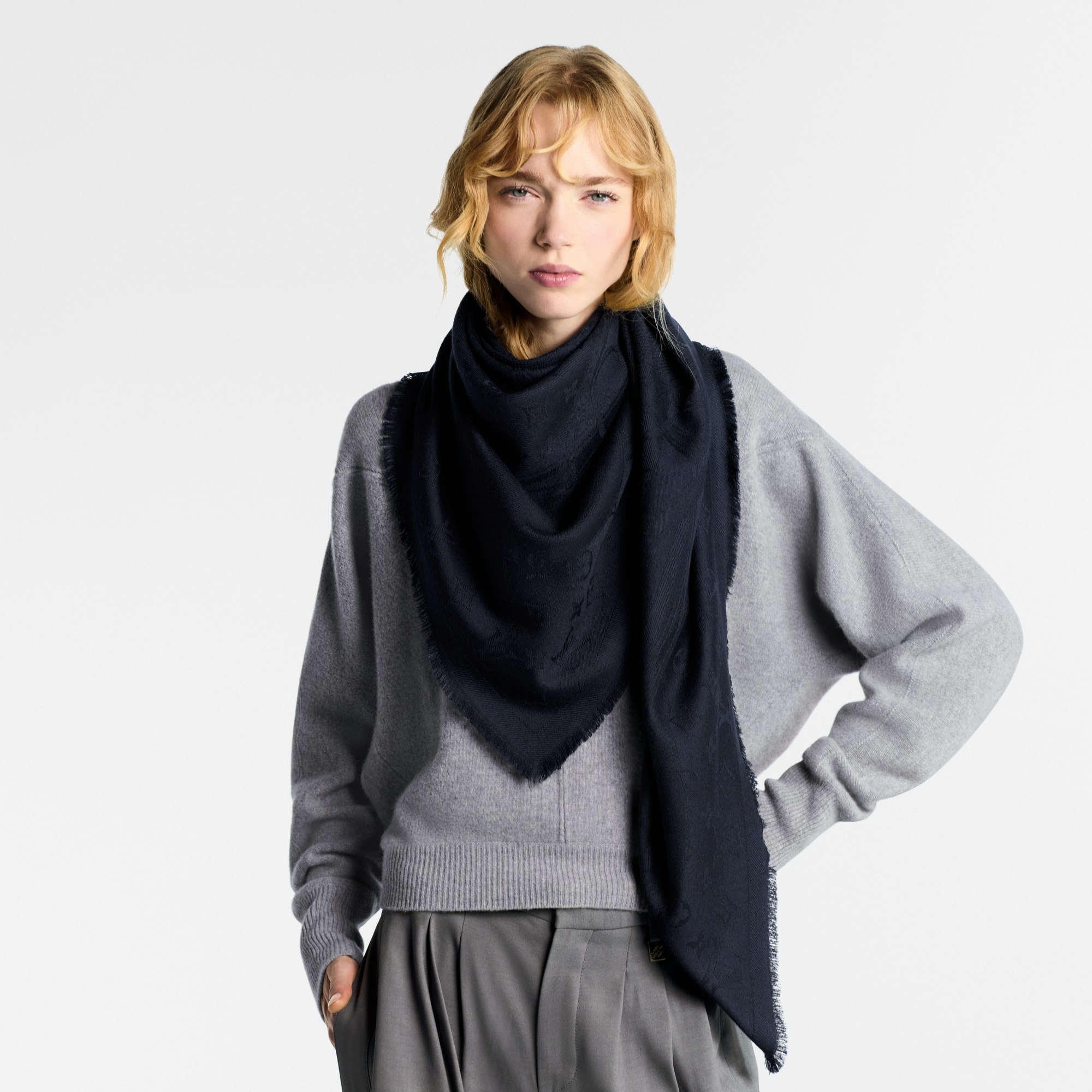 Flower And Straps Shawl . in Women