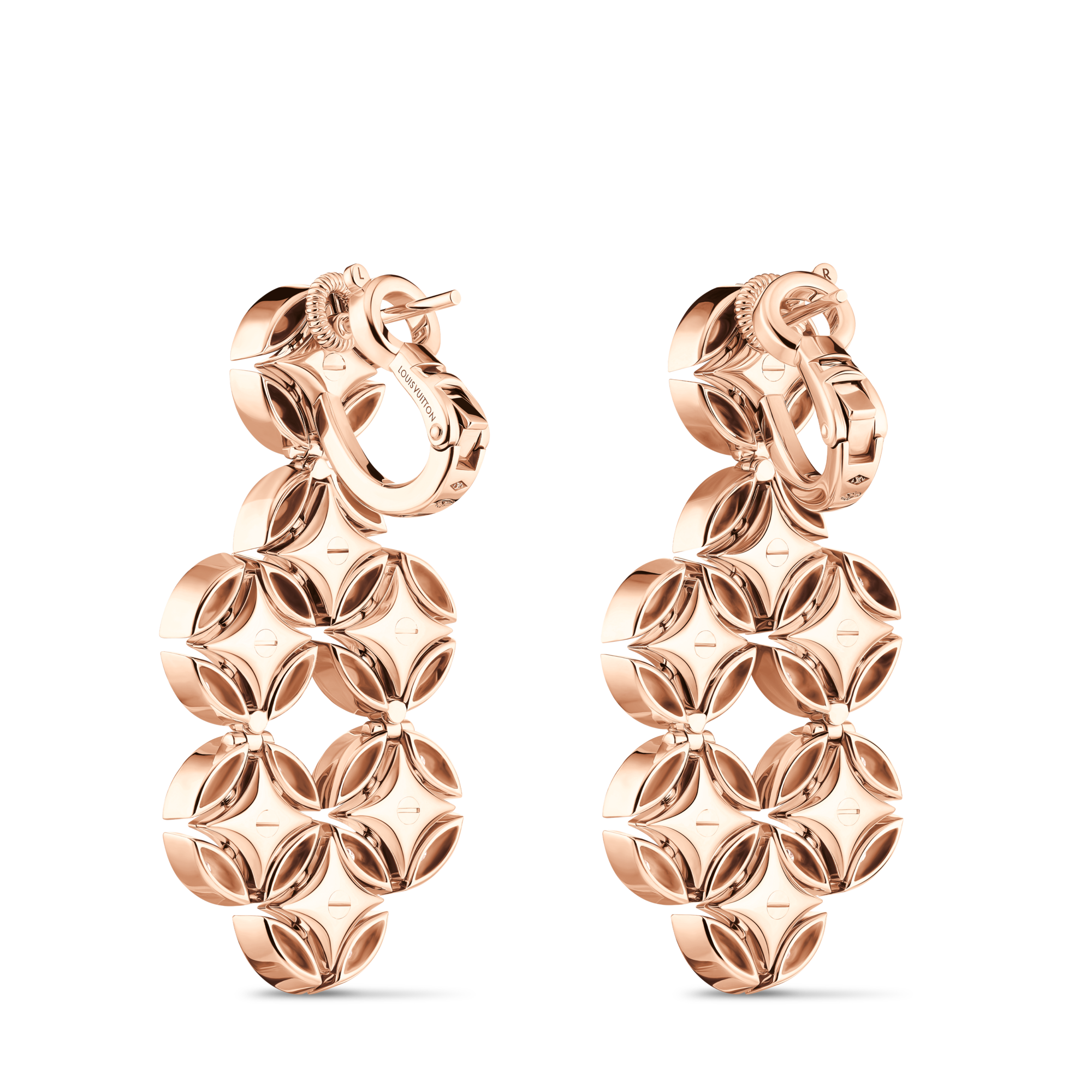 Galaxie Earrings, Rose Gold and Diamonds  in Les Extraordinaires