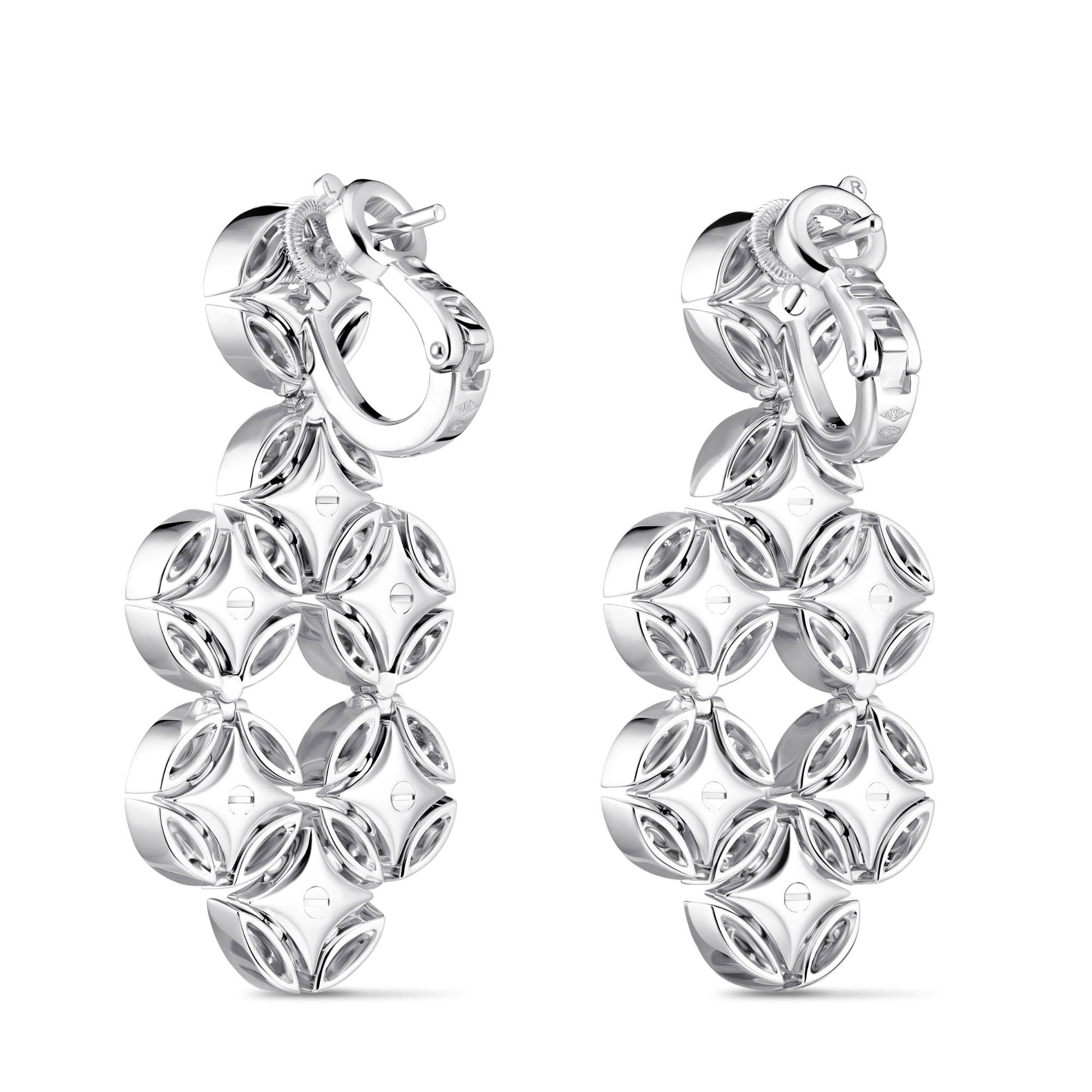 Galaxie Earrings, White Gold and Diamonds  in Les Extraordinaires