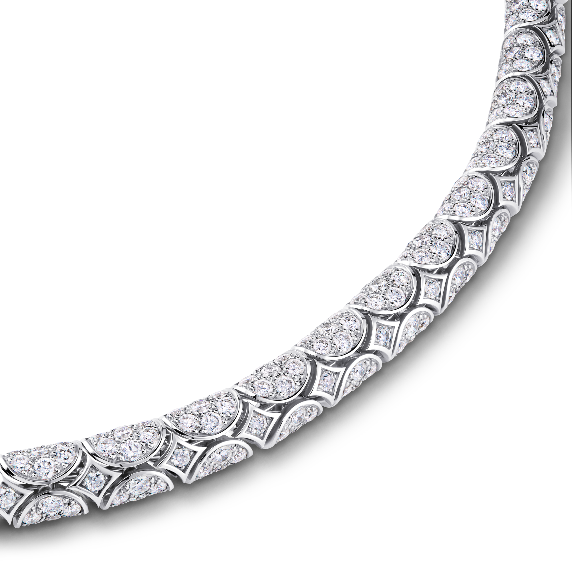 Galaxie Necklace, White Gold and Diamonds  in Les Extraordinaires