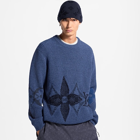 Graphic Crewneck in New's For Men App Early Access: LV Ski collections by Louis Vuitton (Product zoom)