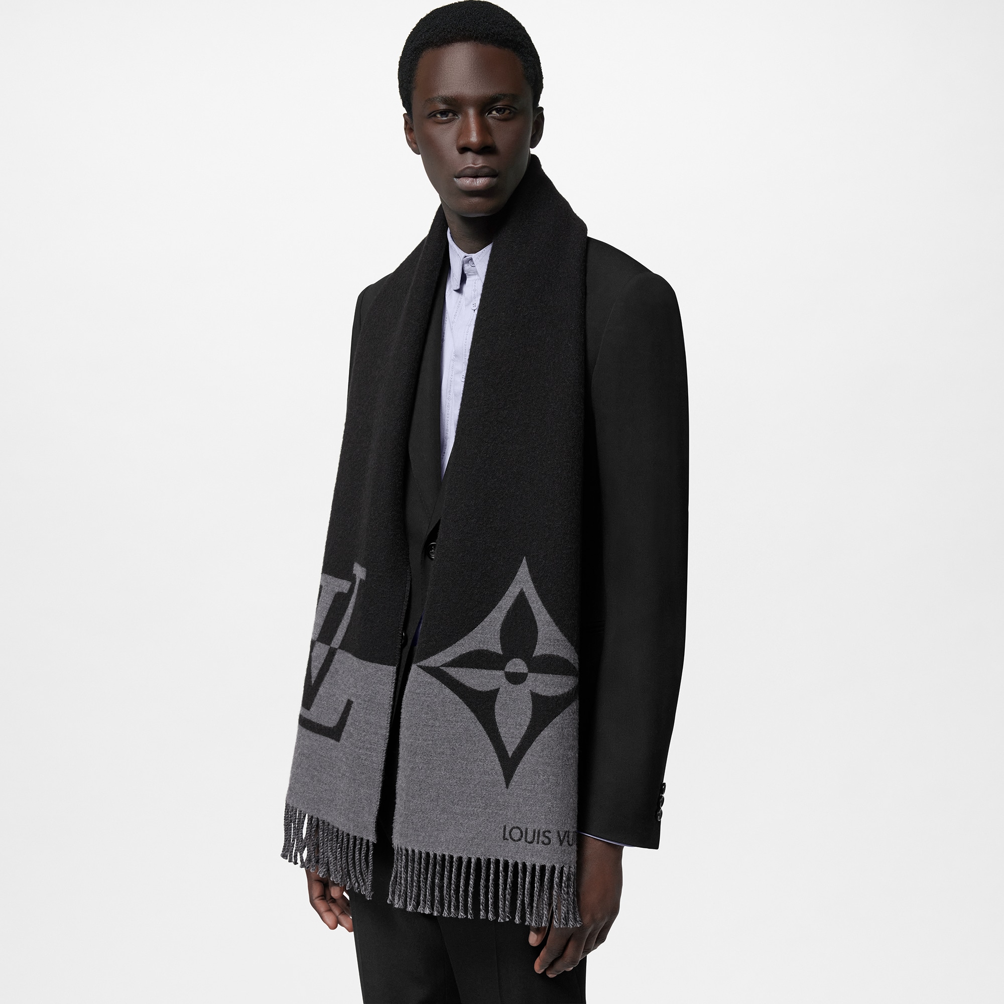 Graphic Dual Scarf . in Men