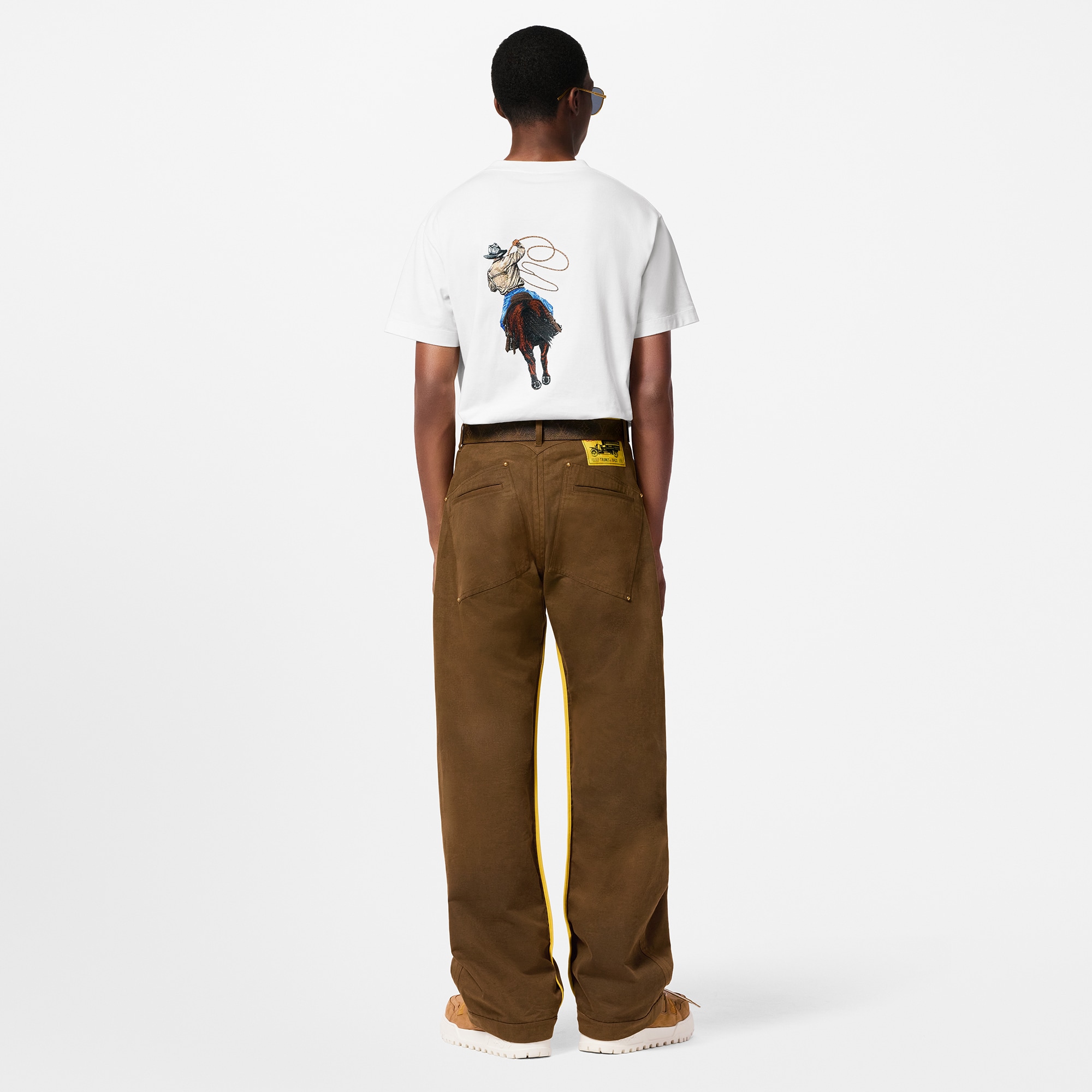 Graphic Embroidered Cotton T-Shirt  in Men