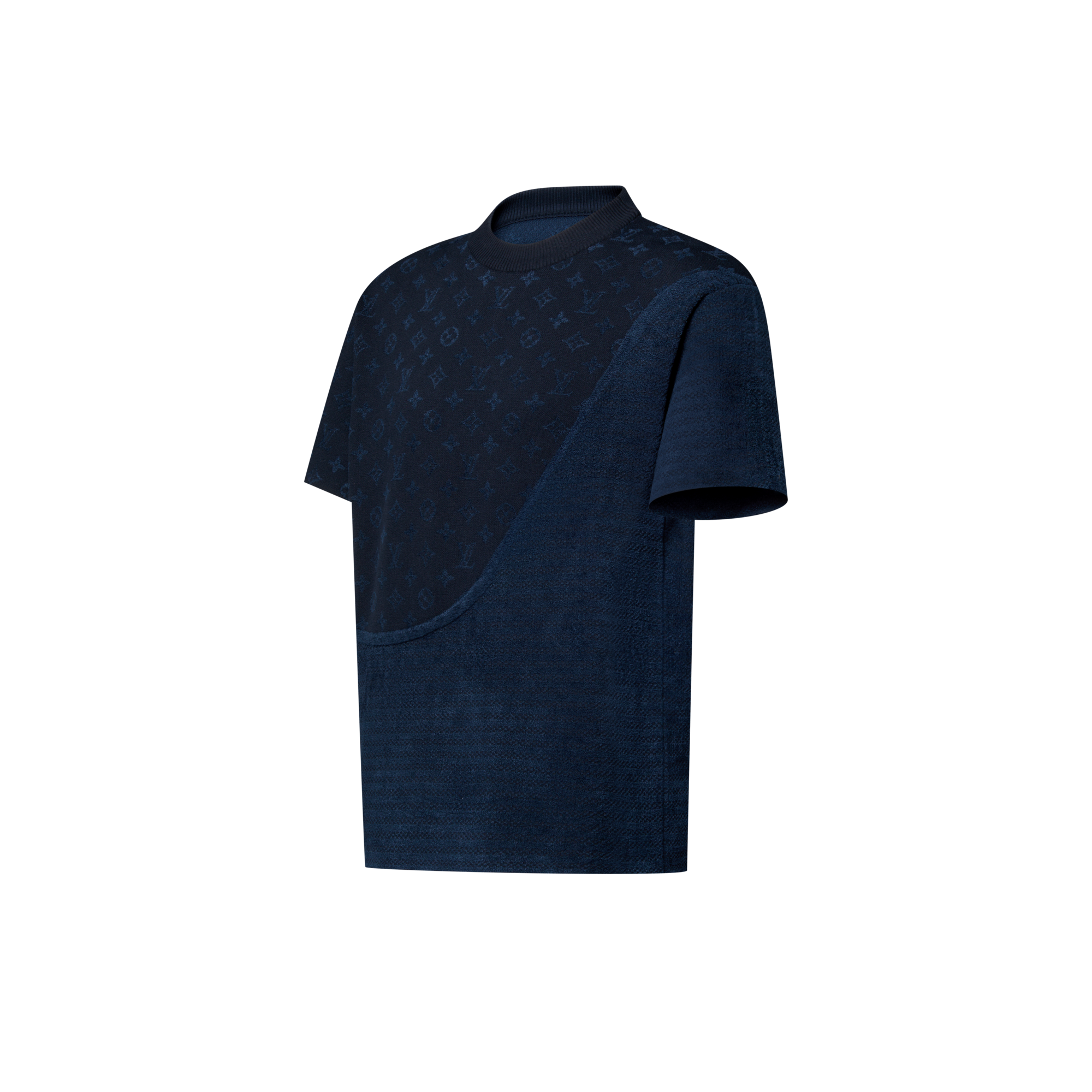 Graphic Jacquard Short-Sleeved Crewneck  in Men
