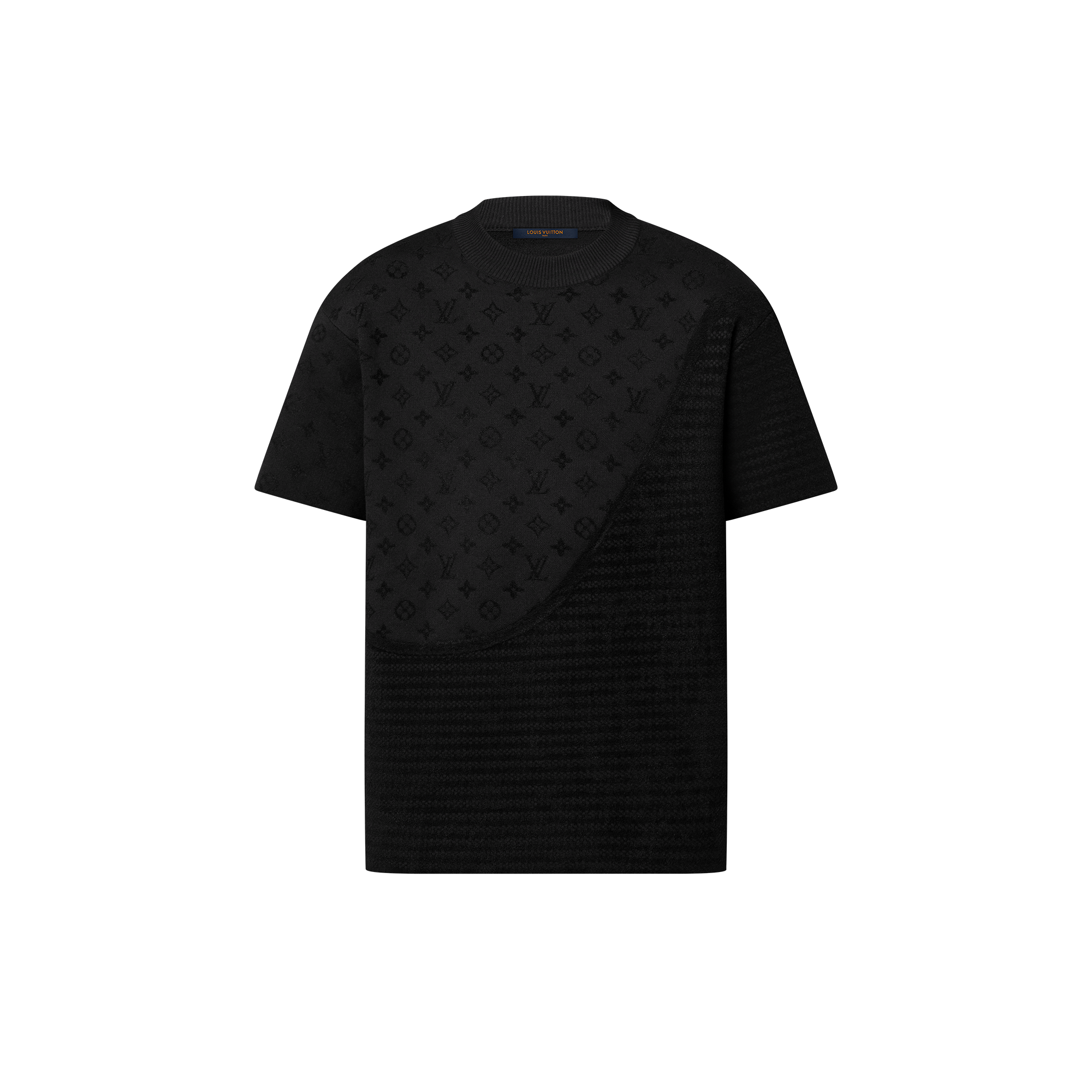 Graphic Jacquard Short-Sleeved Crewneck  in Men