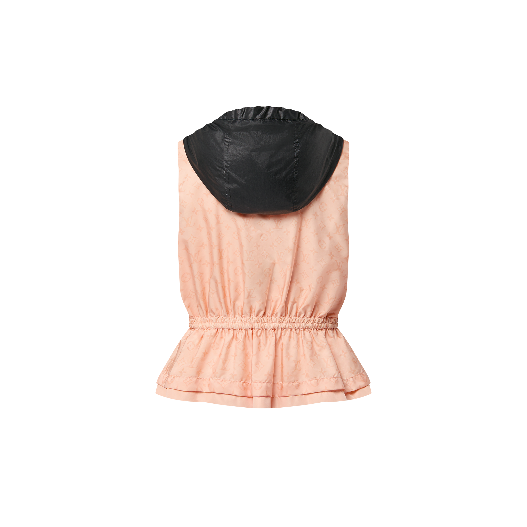 Graphic Peplum Gilet  in Women
