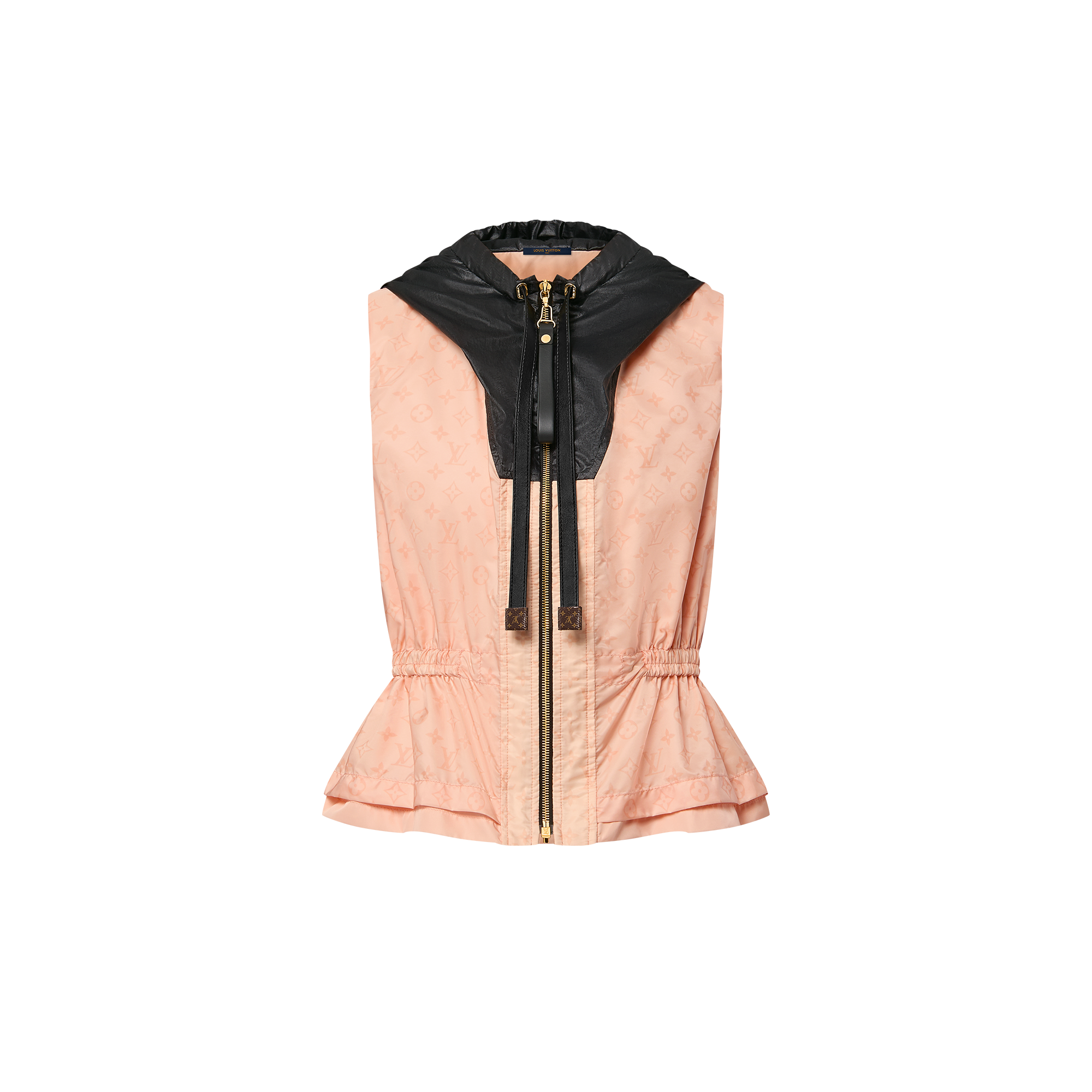 Graphic Peplum Gilet  in Women