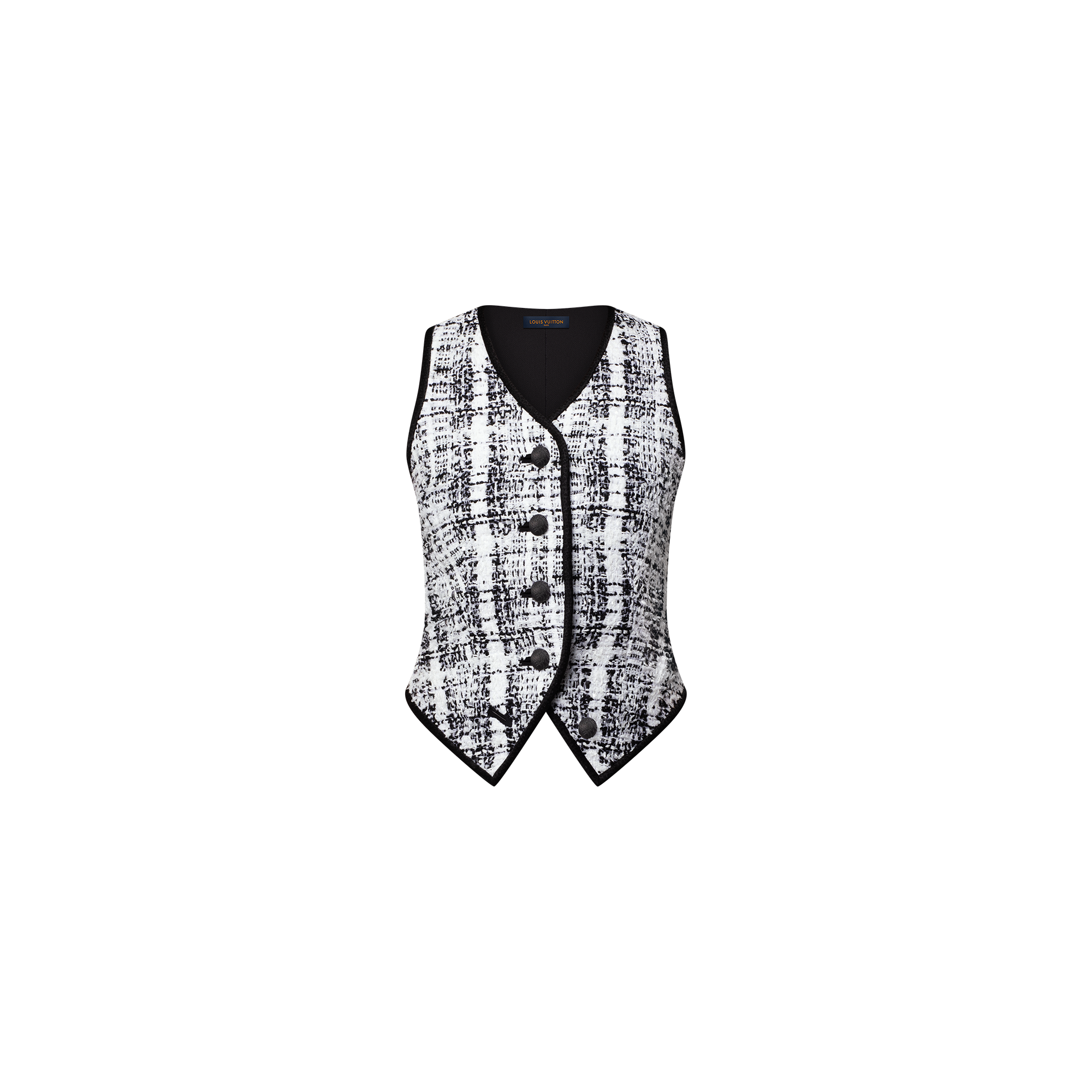 Graphic Tweed Waistcoat   in Women