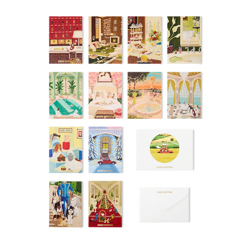 Greeting cards kit Carnets de Palace . in Trunks, Travel and Home's Books and Stationery Office and Writing collections by Louis Vuitton (Product zoom)