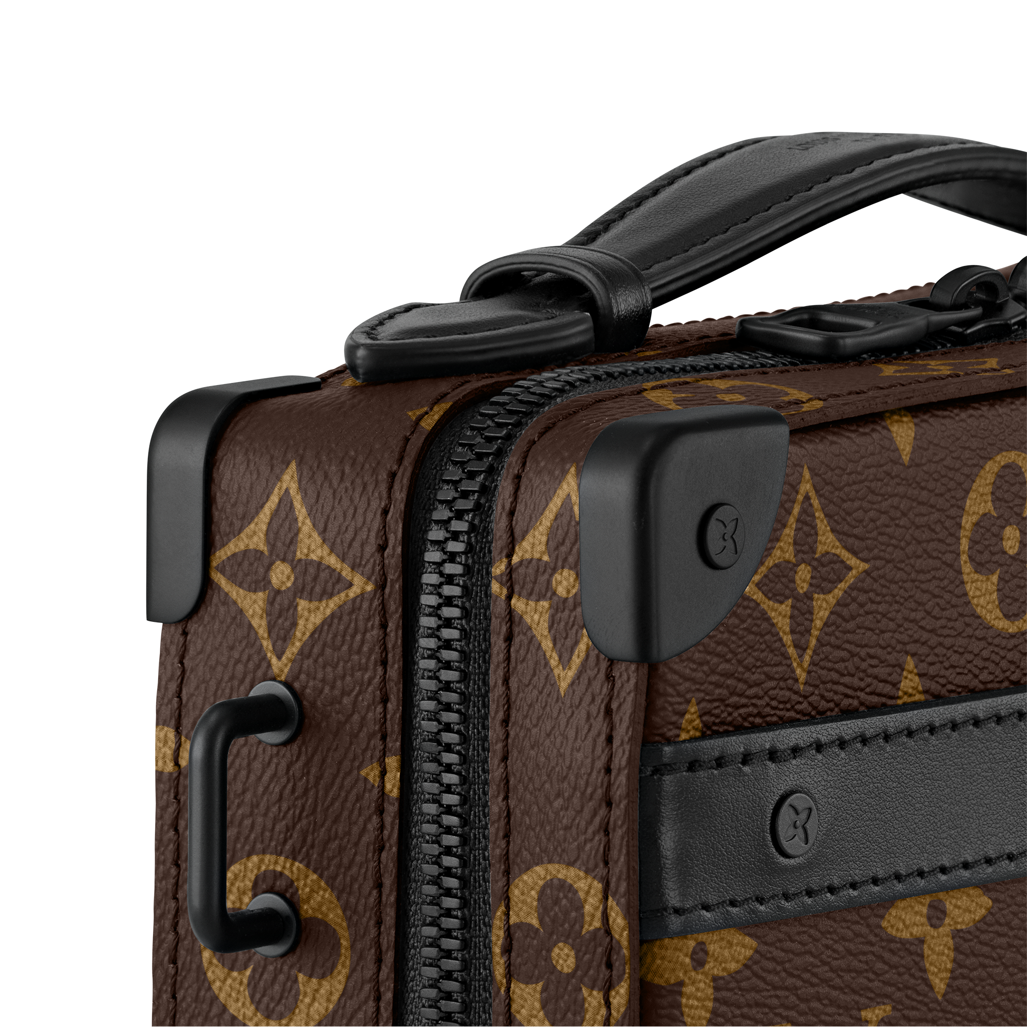 Handle Soft Trunk Monogram Macassar Canvas in Men