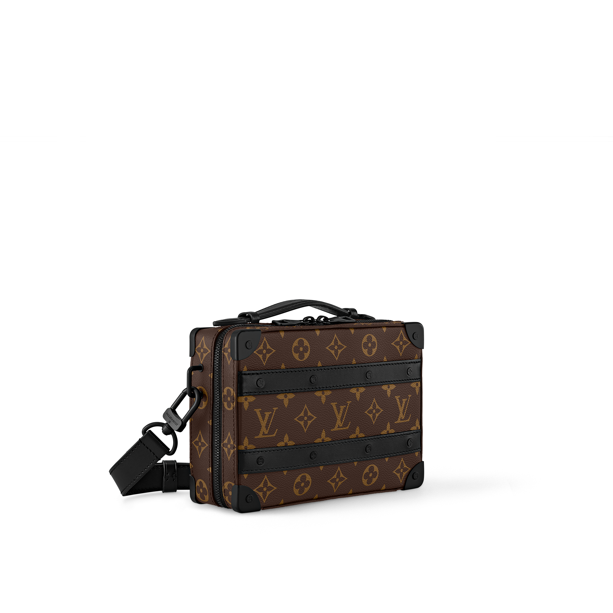 Handle Soft Trunk Monogram Macassar Canvas in Men