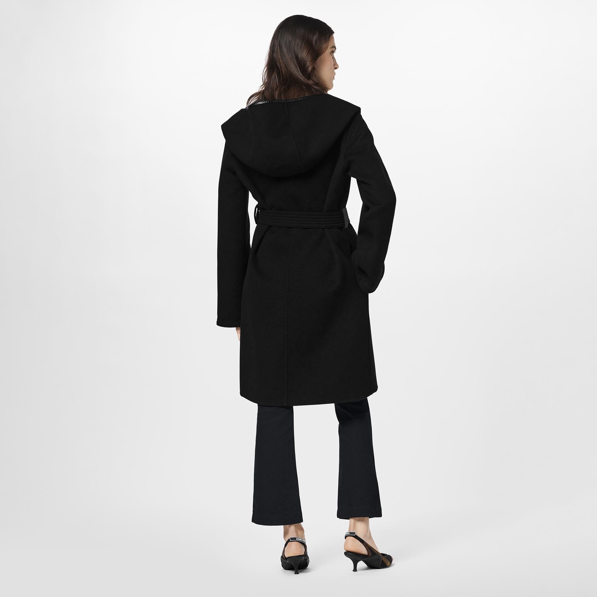Hooded Wrap Coat  in Women