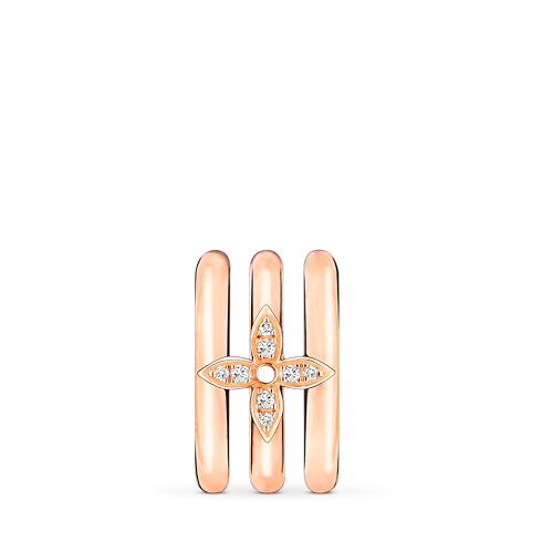 Idylle Blossom Ear Cuff, Pink Gold And Diamonds - Per Unit in Jewellery's Categories Earrings collections by Louis Vuitton (Product zoom)
