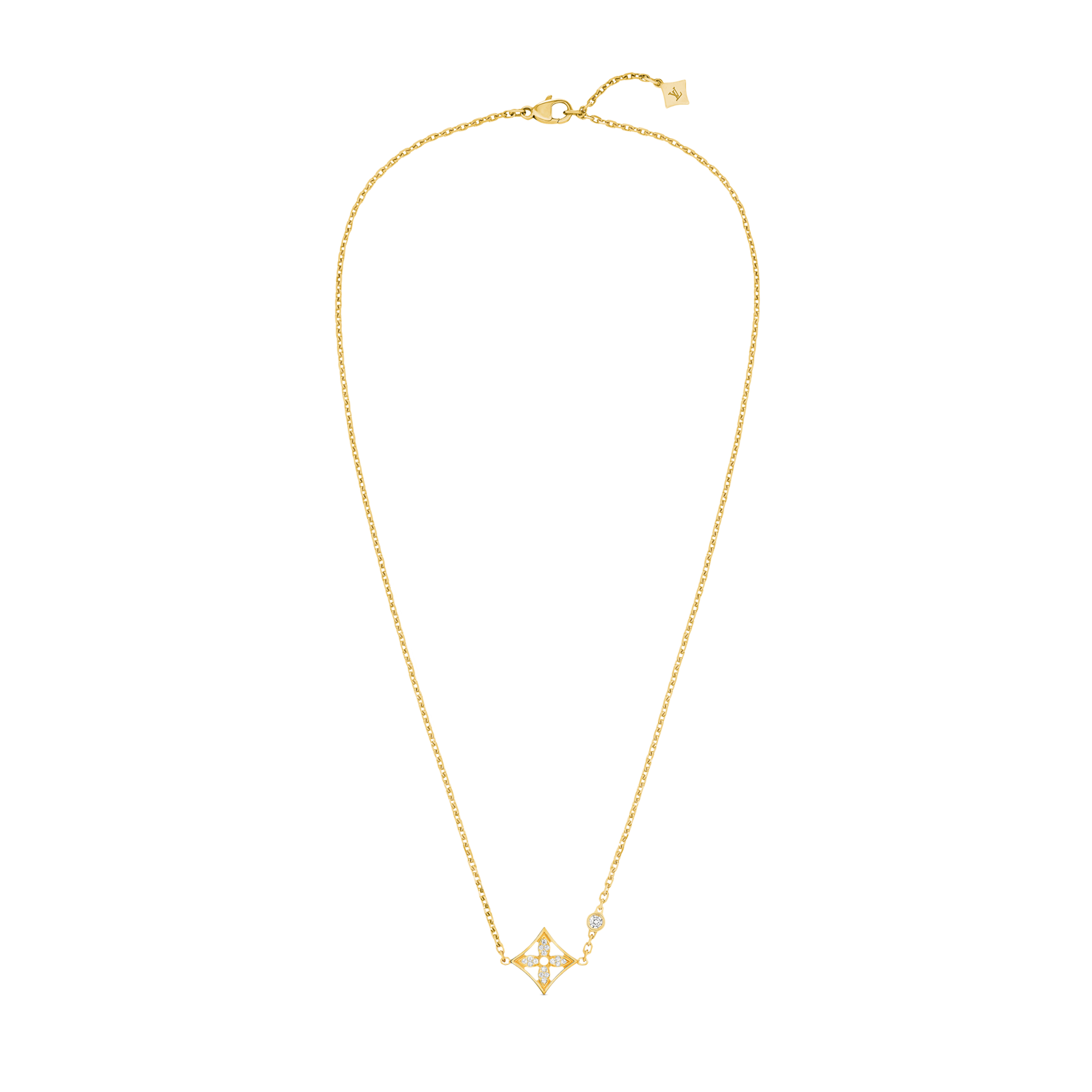 Idylle Blossom Pendant, Yellow Gold And Diamonds  in Jewellery