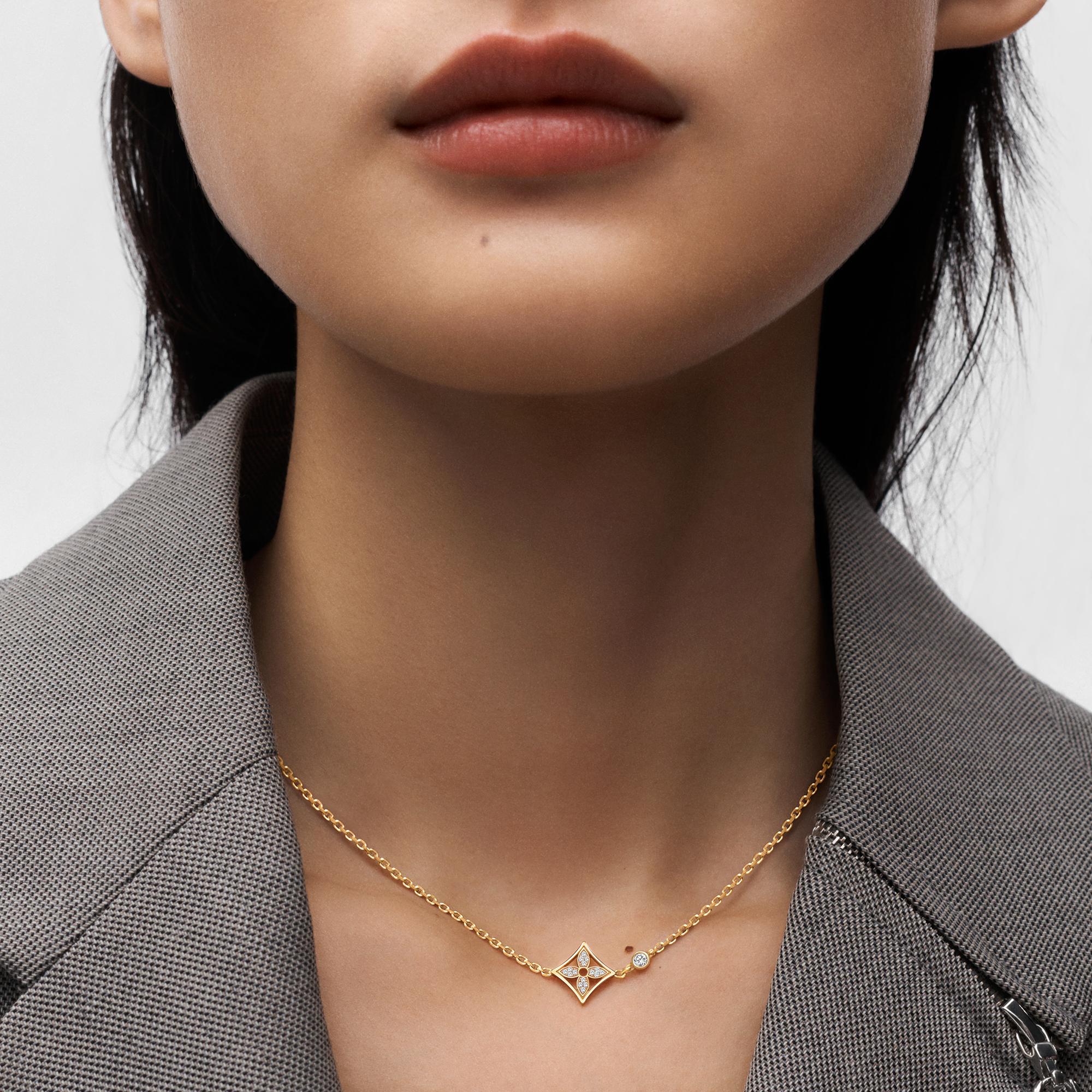Idylle Blossom Pendant, Yellow Gold And Diamonds  in Jewellery