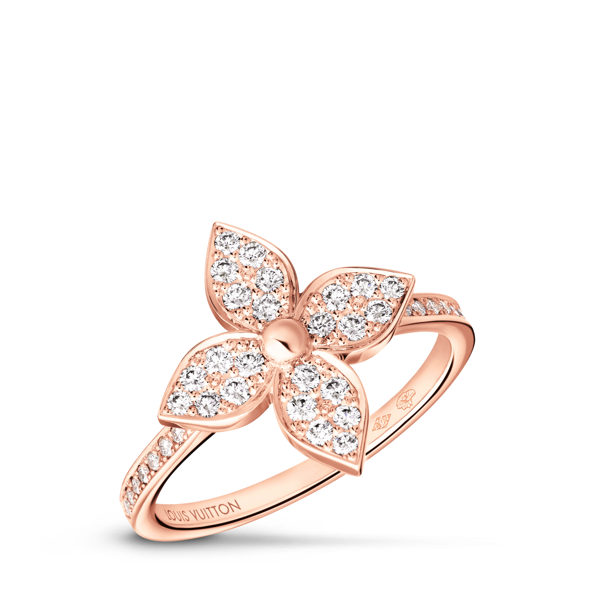 Idylle Blossom Ring, Pink Gold and Diamonds  in Jewellery