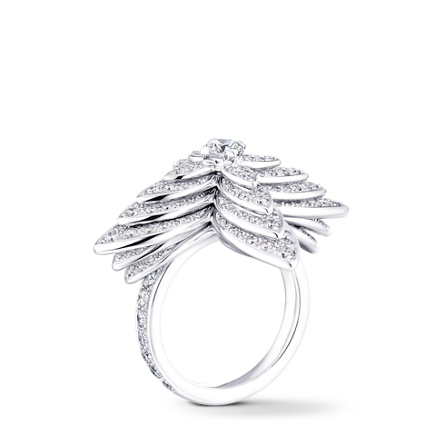 Idylle Blossom Ring, White Gold & Diamonds in Les Extraordinaires's Jewelry Rings collections by Louis Vuitton (Product zoom)