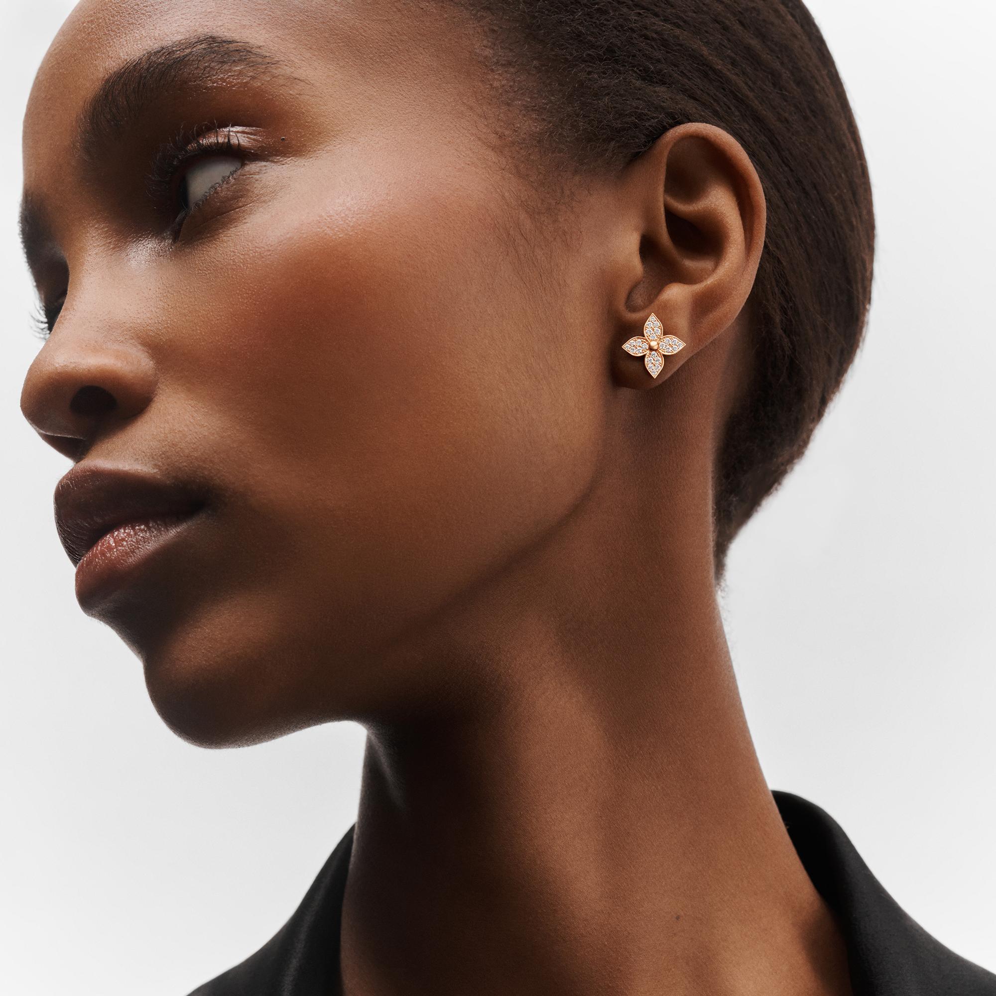 Idylle Blossom Stud, Pink Gold And Diamonds - Per Unit  in Jewellery