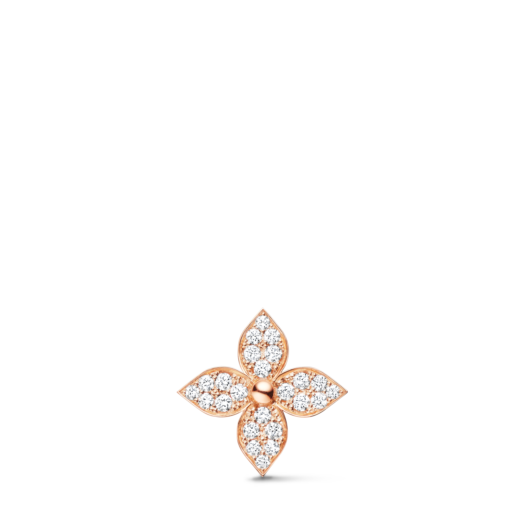 Idylle Blossom Stud, Pink Gold And Diamonds - Per Unit  in Jewellery