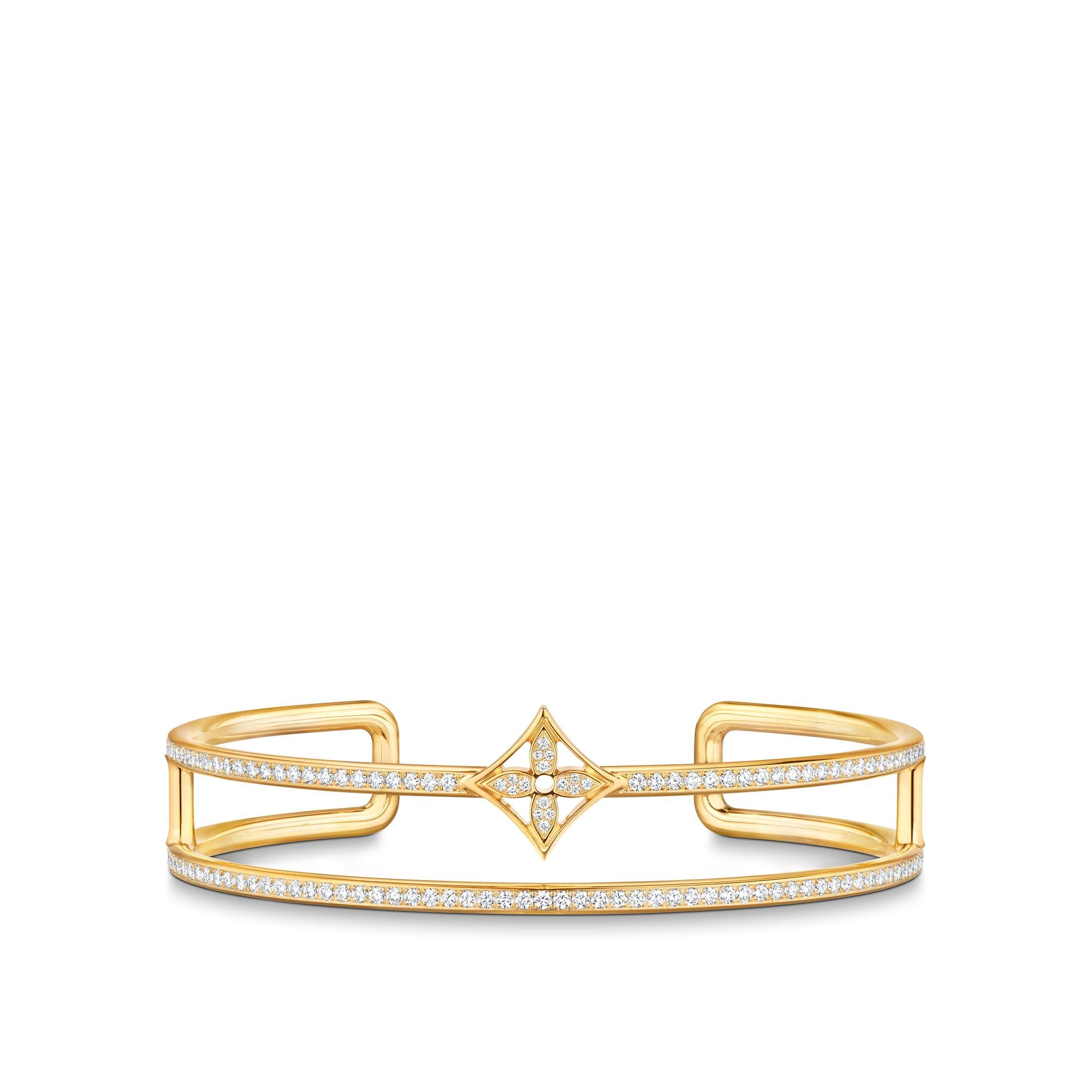 Idylle Blossom Two-Row Bracelet, Yellow Gold And Diamonds  in Jewellery