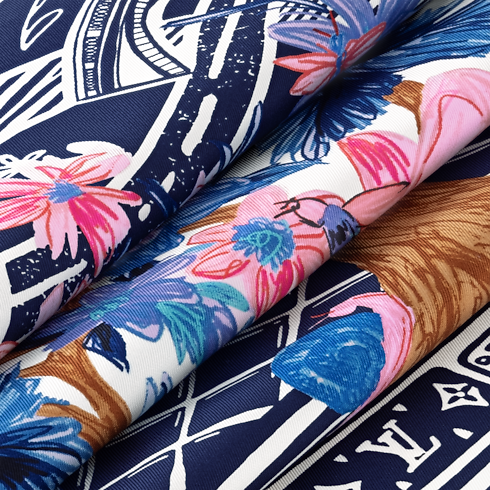 Jardin Des Plantes Square 90 . in Women's Accessories Silk Squares and Bandeaus collections by Louis Vuitton (Product zoom)