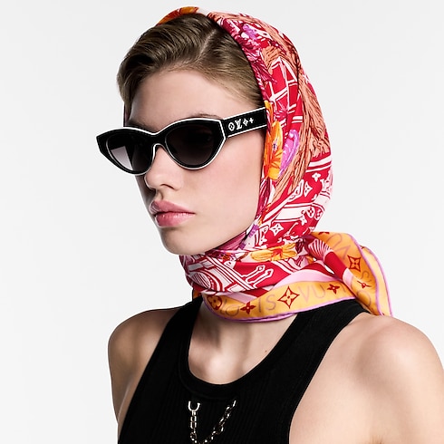 Jardin Des Plantes Square 90 . in Women's Accessories Silk Squares and Bandeaus collections by Louis Vuitton (Product zoom)