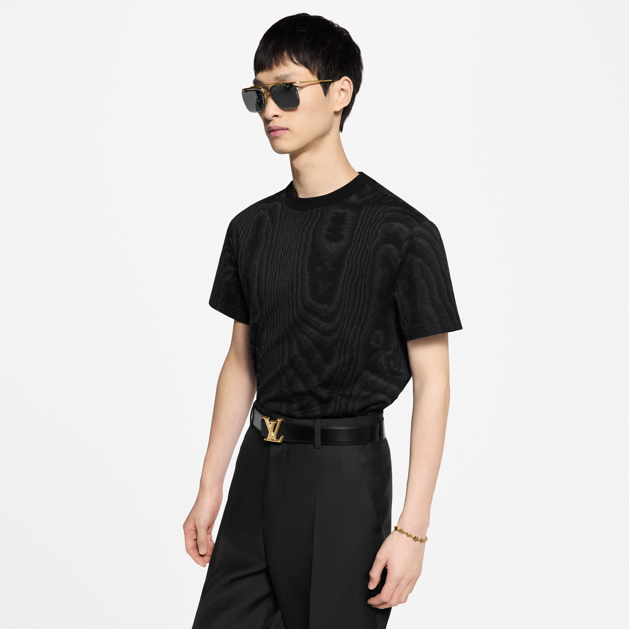 Jersey Jacquard T-Shirt  in Men