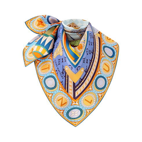 Jeu De Voyage Square 90 . in Women's Accessories Silk Squares and Bandeaus collections by Louis Vuitton (Product zoom)