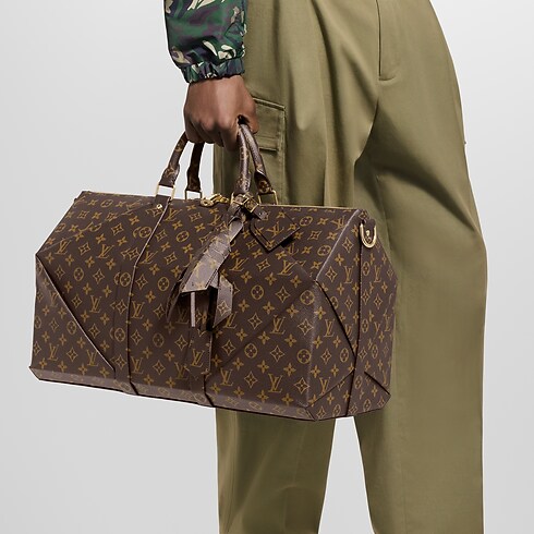 Keepall 50 Autres Cuirs Monogram in Men's Travel Rolling Luggage collections by Louis Vuitton (Product zoom)
