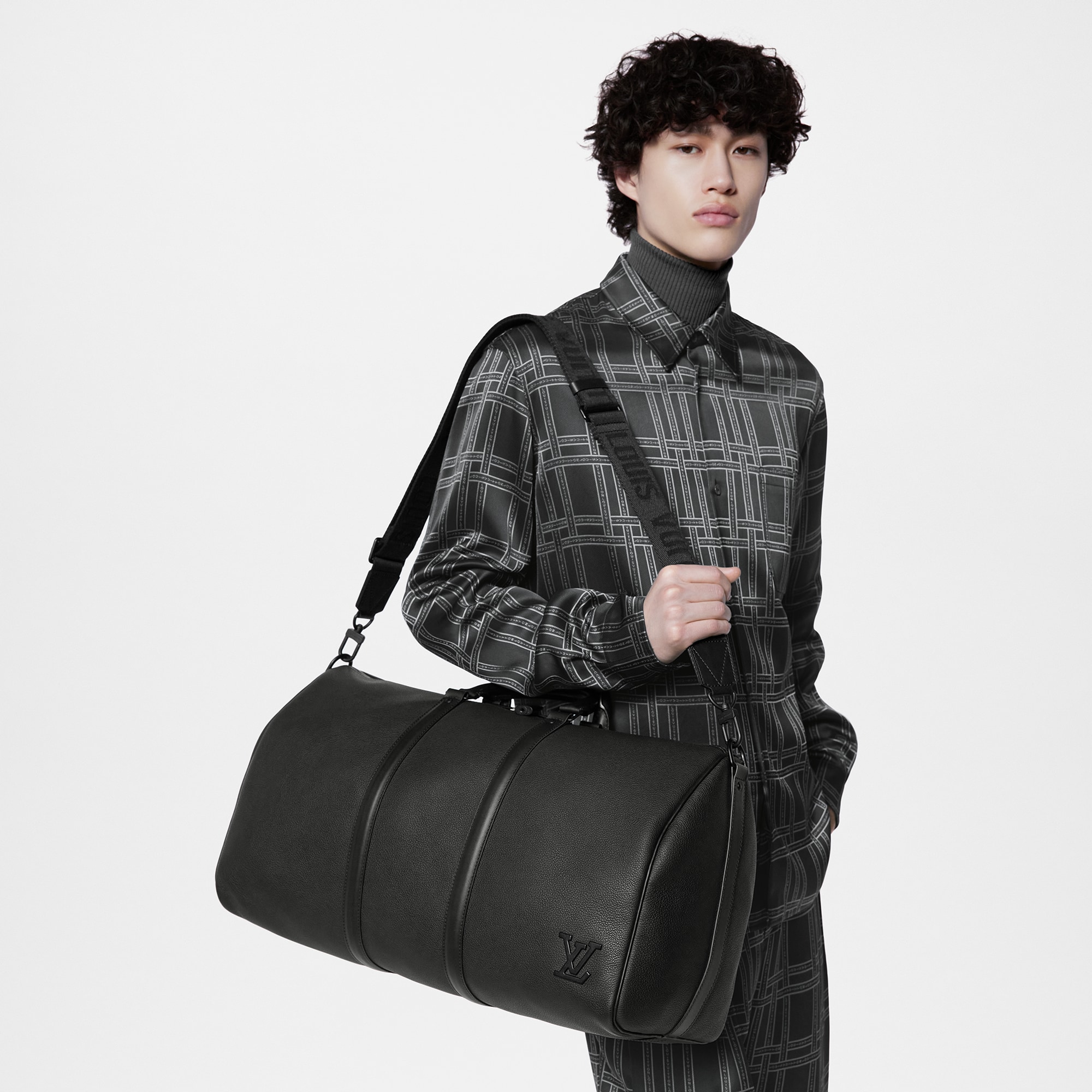 Keepall Bandoulière 50 LV Aerogram in Men