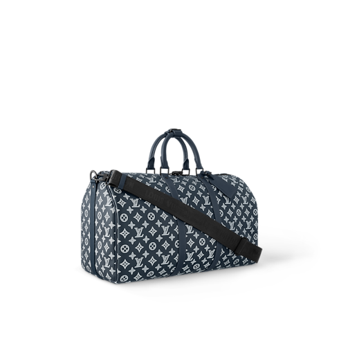 Keepall Bandoulière 50 Monogram Shadow Leather in Men's Discontinued Product Obs 11 collections by Louis Vuitton (Product zoom)